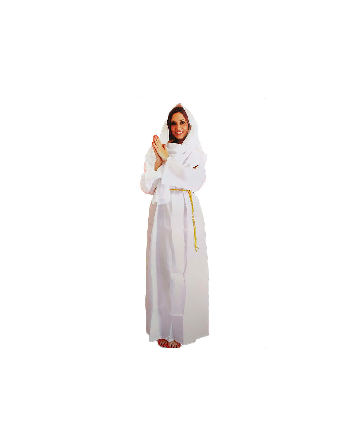 Sucio una vez Tres Disfraz Vírgen María blanca para mujer - Envío 24h|Disfraces Bacanal