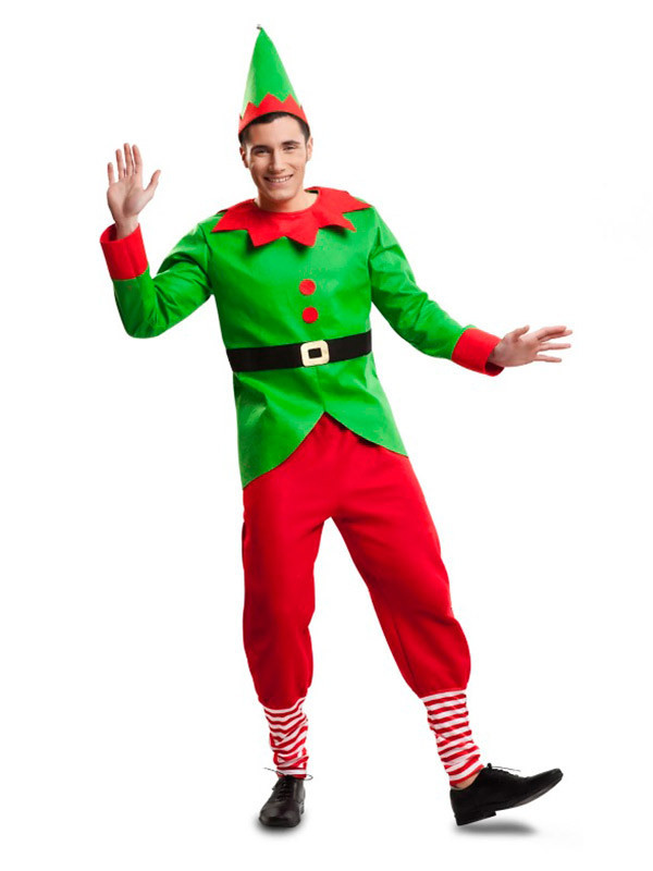 Disfraz elfo de la Navidad adulto