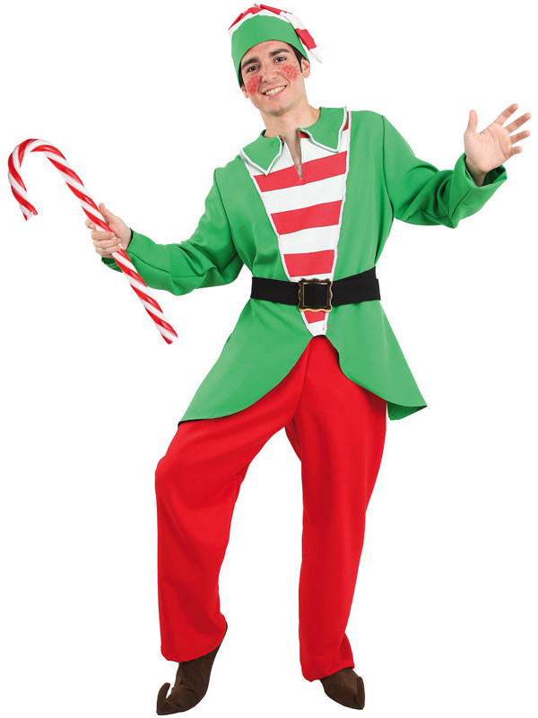 estimular vena nitrógeno Disfraz elfo Navidad hombre - Comprar en Tienda Disfraces Bacanal