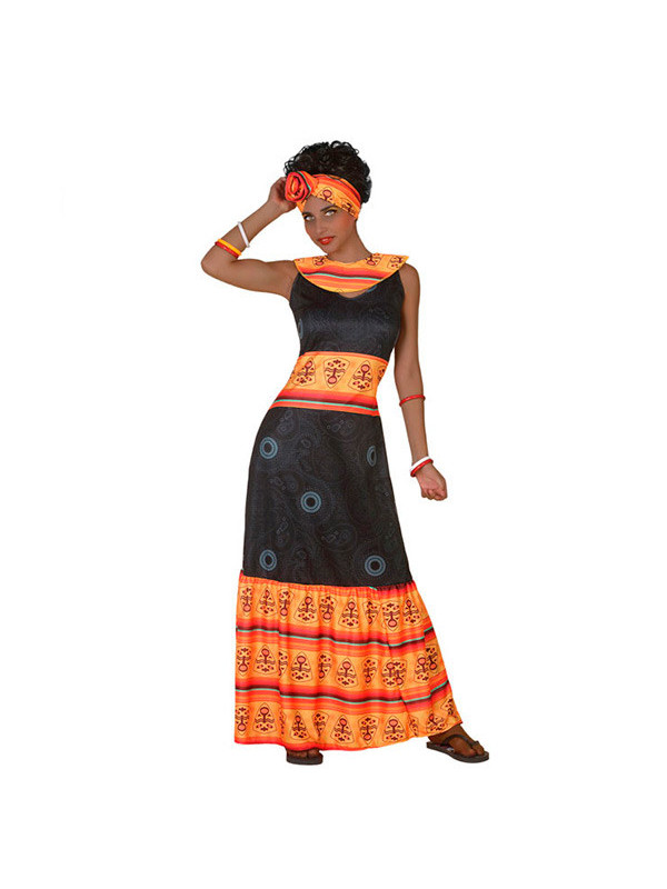 disfraz nacional mujer africana, la belleza Foto de stock 333848426