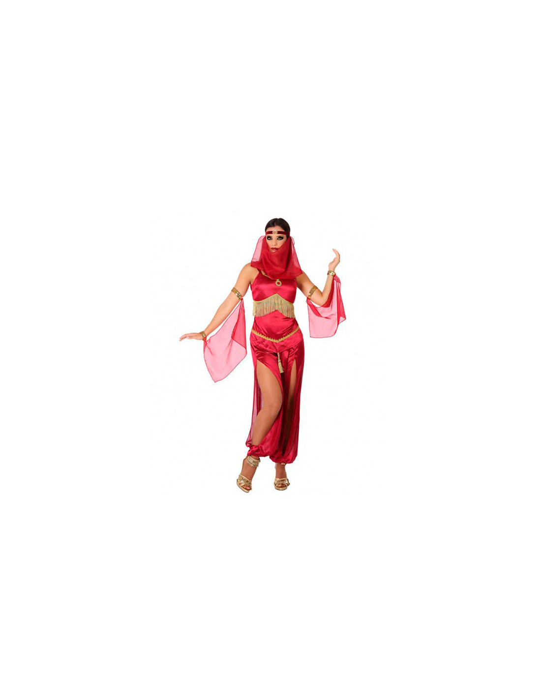 Disfraz de bailarina árabe roja para mujer - Comprar en Disfraces Bacanal