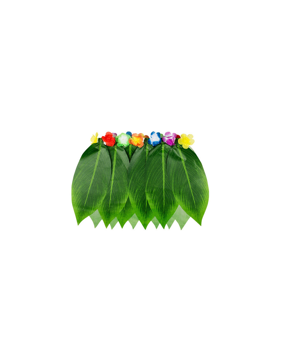 Falda hawaiana con hojas verdes por 4,25 €