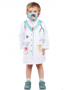 Niños Científico Loco Disfraz Niño Lab Doctor Uniforme Disfraz para Niño