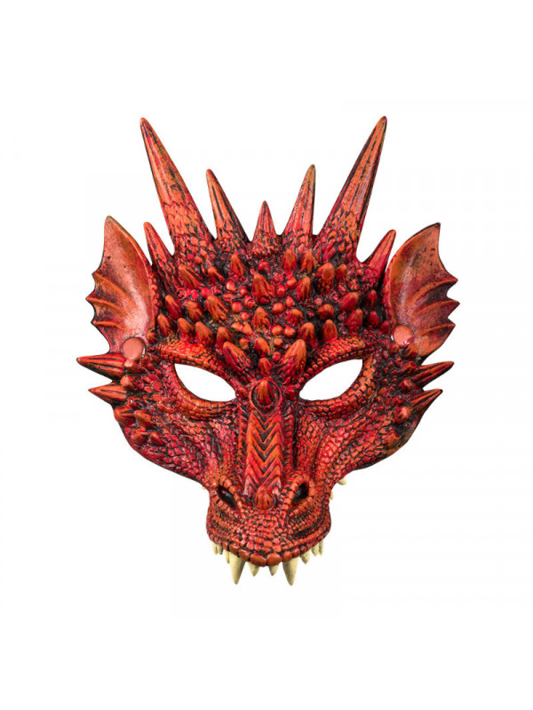 Máscara de dragón rojo