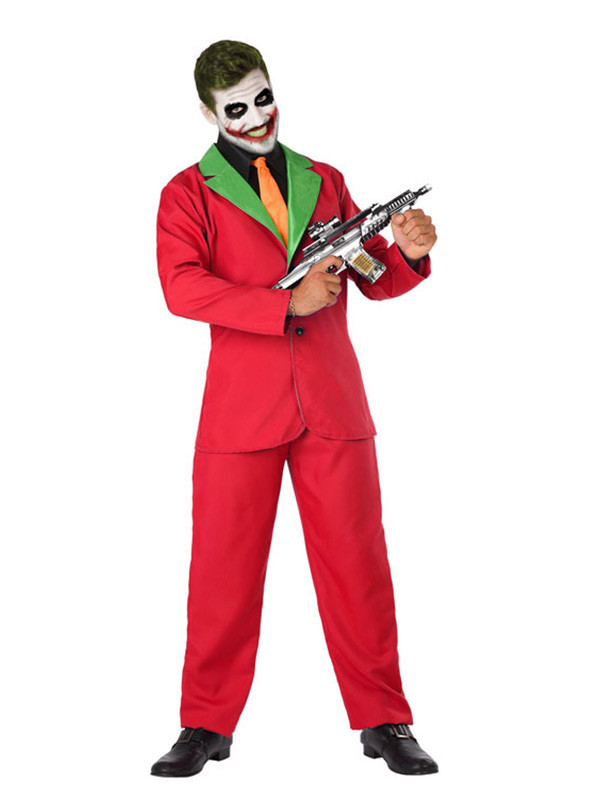 frotis Día del Niño Contar Disfraz de Joker rojo para hombre - Envío 24h|Compra Disfraces Bacanal