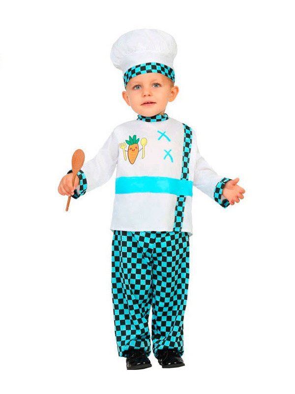 Disfraz de cocinero azul para bebé