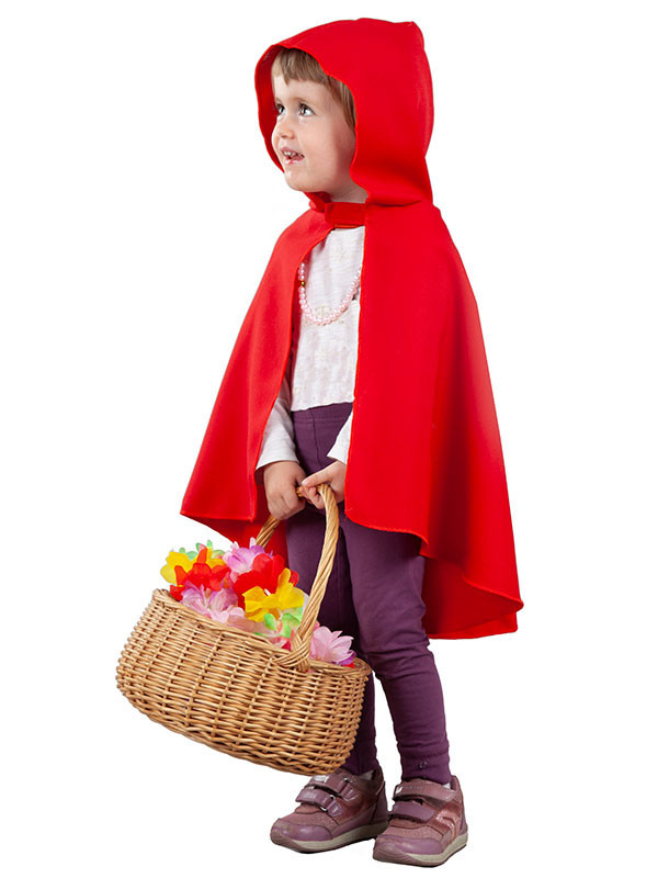 Disfraz caperucita roja niña con capa