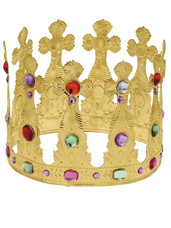 Corona adornada de metal grande de 12 (1)