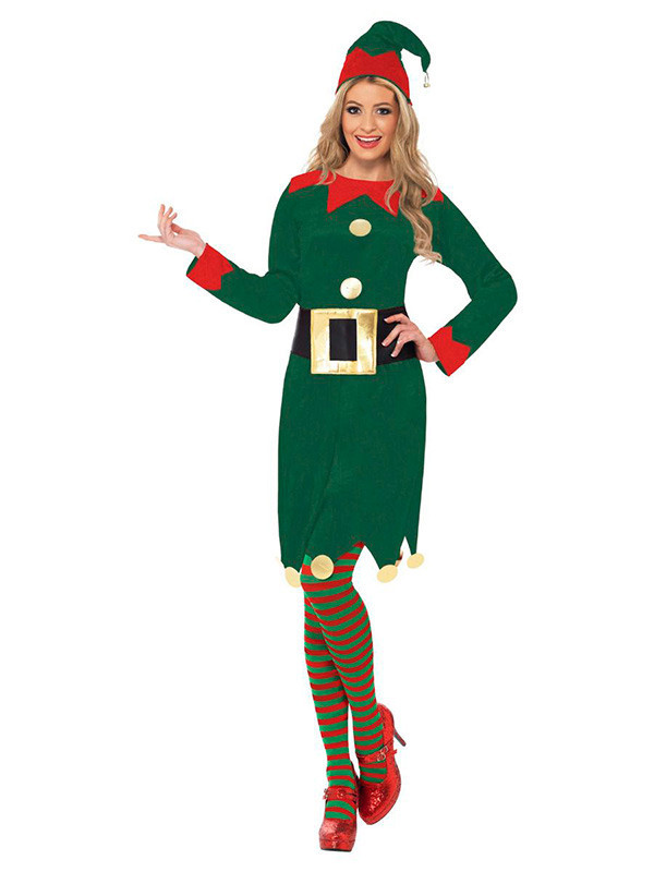 Disfraz de Elfa de Navidad para Niña