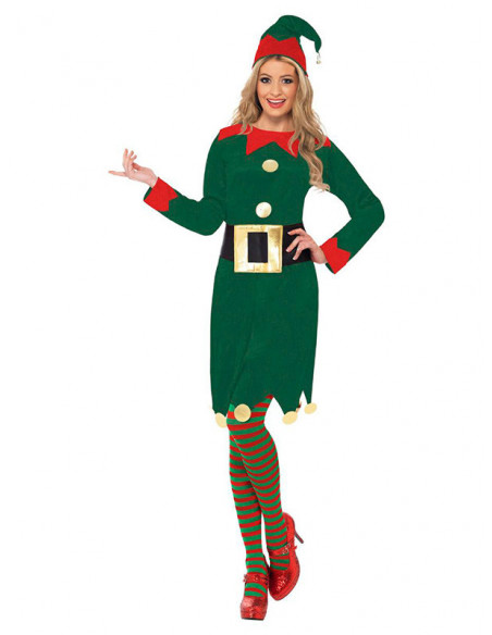 aritmética escena entregar Disfraz de Elfa Navidad para mujer - Envío 24h|Compra Disfraces Bacanal