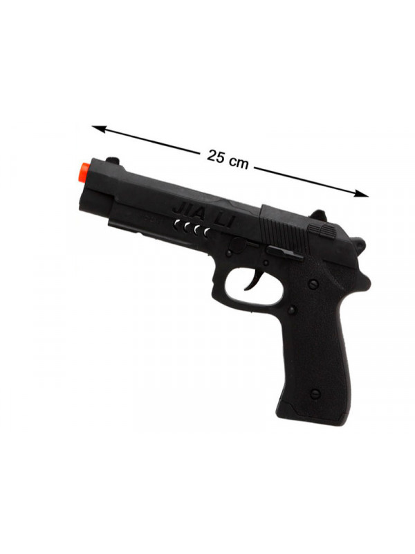 Pistola 9mm de plástico de ganster - Comprar en Tienda Disfraces Bacanal