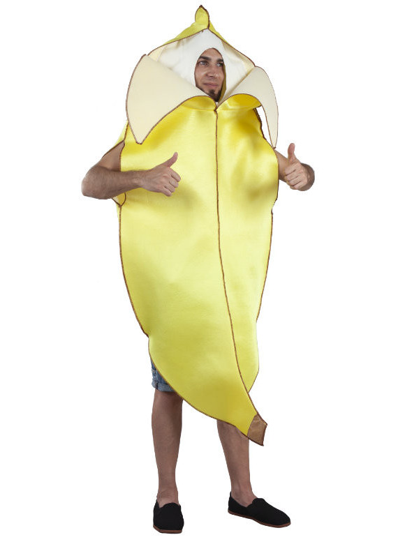 Disfraz de banana adulto