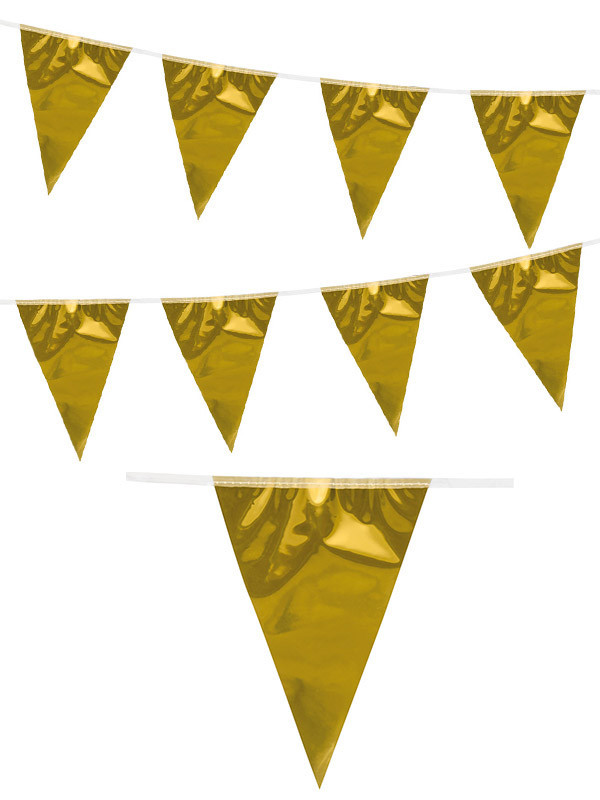 Banderines metalizados oro