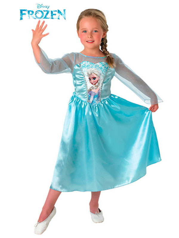 asistente rueda microscópico Disfraz Elsa Frozen classic infantil - Comprar en Tienda Disfraces Bacanal