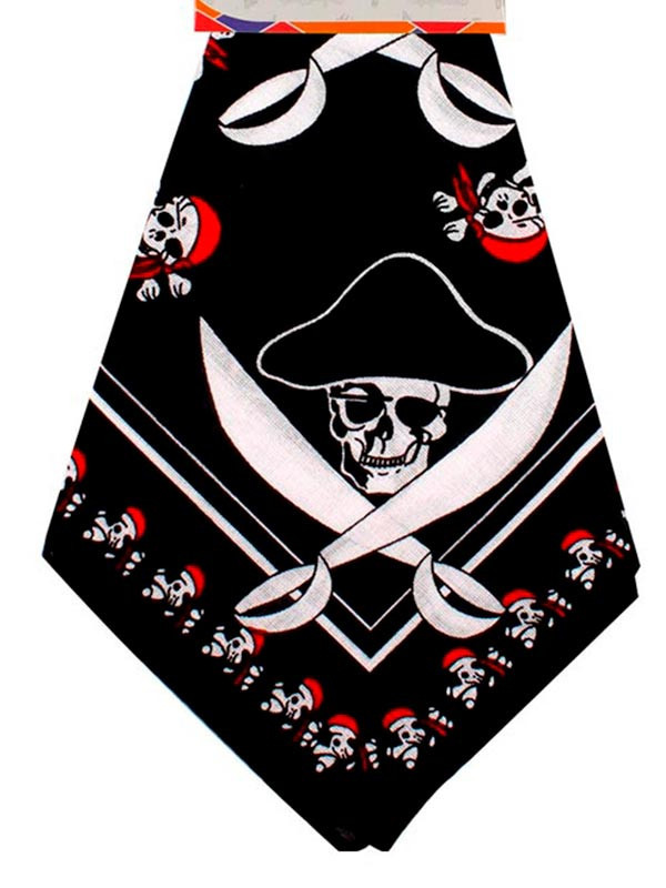 Pañuelo Pirata Calaveras, Tienda de Disfraces Online