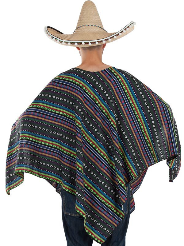 En honor Cita Cuna Poncho mexicano adulto - Comprar en Disfraces Bacanal