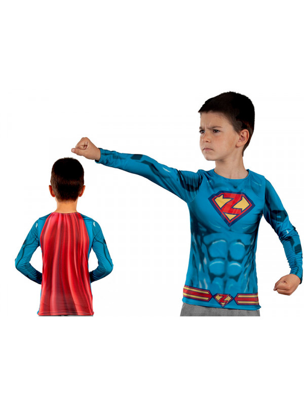 Camiseta superhéroe infantil