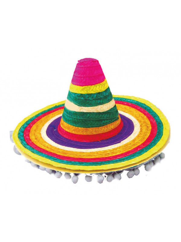 Diez años absceso software Sombrero mexicano multicolor infantil - Envío 24h|Disfraces Bacanal
