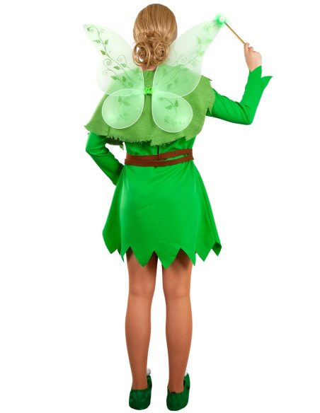 tornillo Solenoide Sofisticado Disfraz campanilla verde para mujer - Envío 24h|Disfraces Bacanal