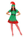 Disfraz elfa navideña para mujer