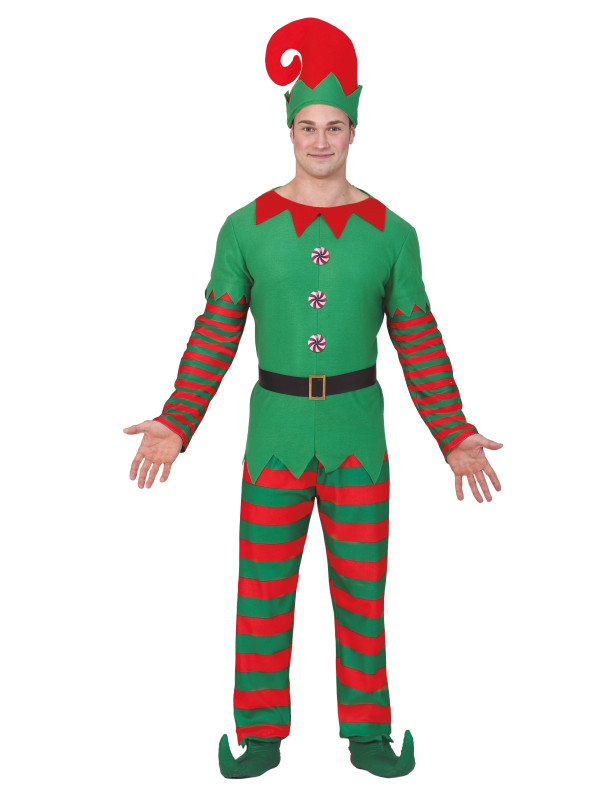 Disfraz elfo navideño para hombre