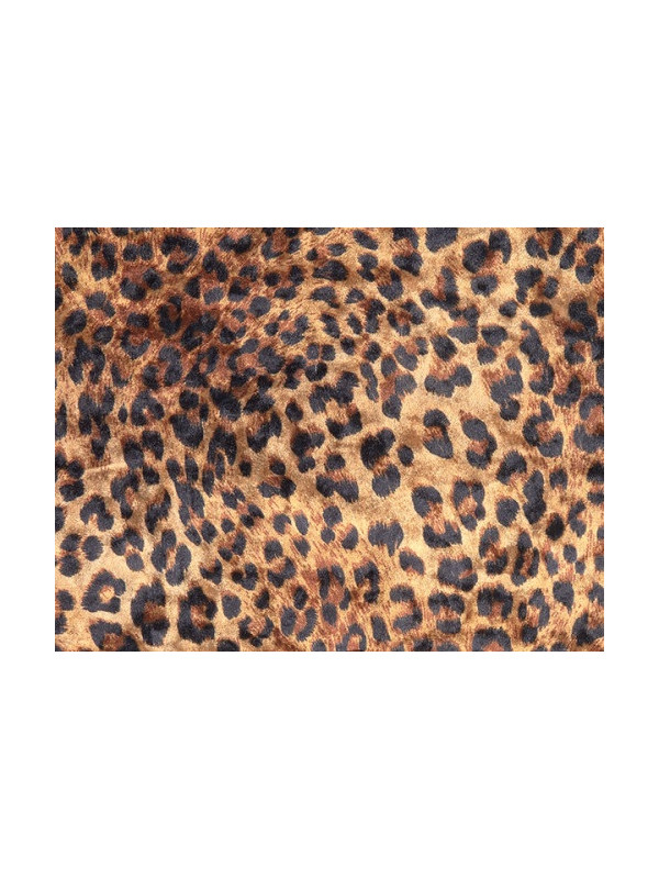 Limpia el cuarto limpiador ritmo Tela de terciopelo con estampado de leopardo - Disfraces Bacanal