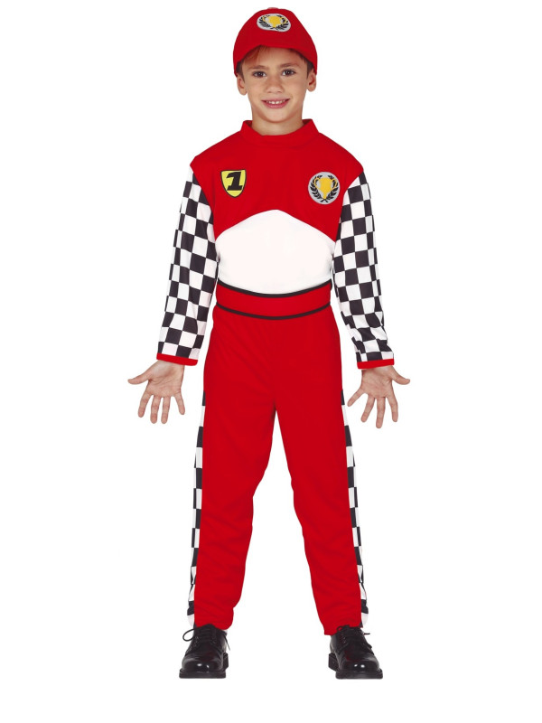 Disfraz piloto Fórmula 1 infantil