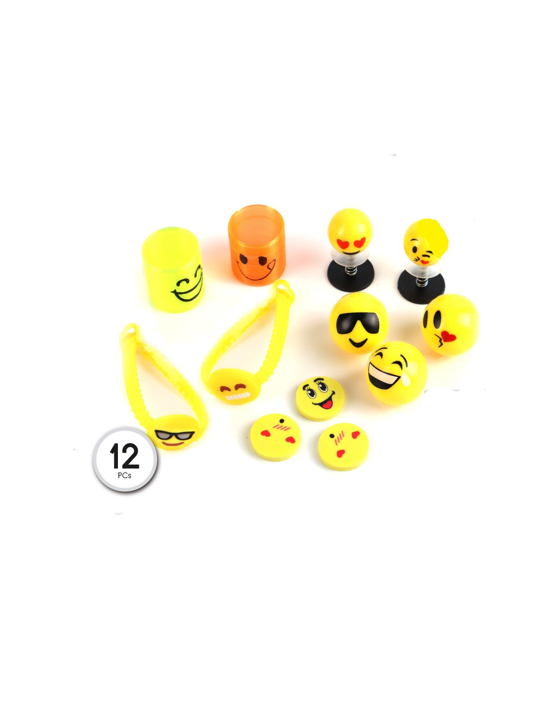 Pack juguetes emoticonos para piñatas - Disfraces Bacanal