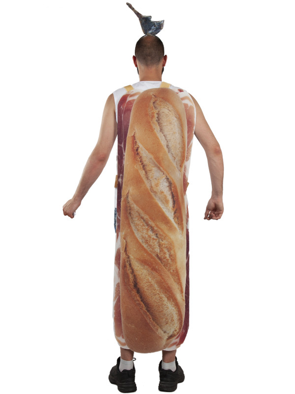 joyería Influyente Vuelo Disfraz de pan con jamón - Envío 24h|Disfraces Bacanal