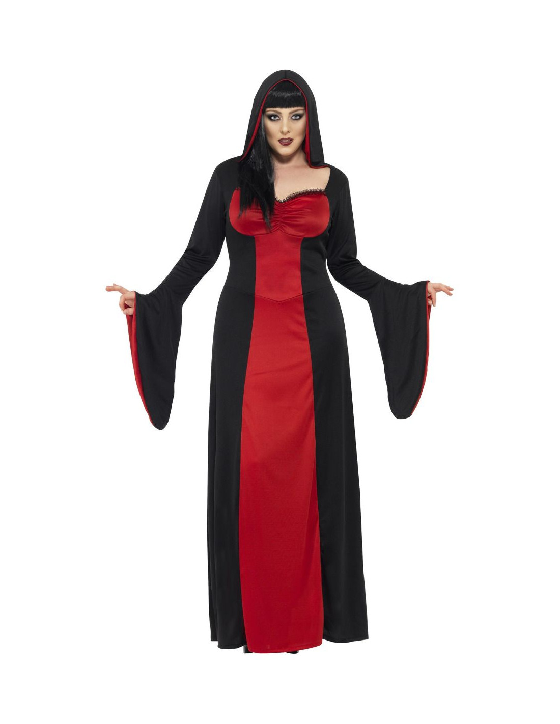 Disfraz de vampiro deslumbrante de talla grande para mujeres