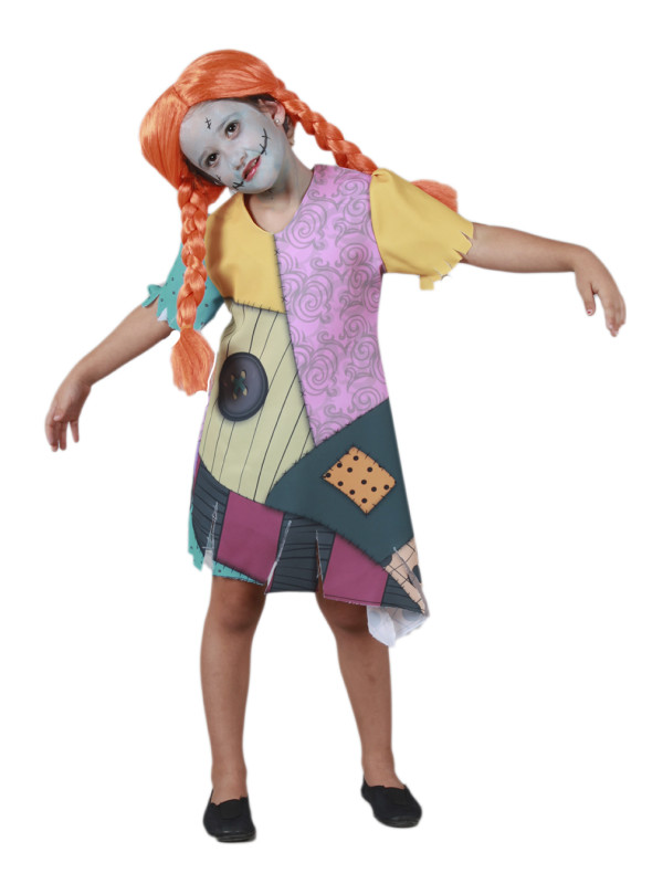 Disfraz de Sally muñeca trapo infantil