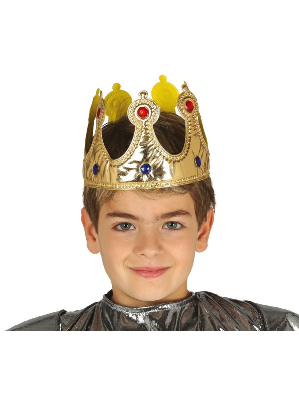 Corona rey infantil tela