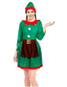 Disfraz Elfa navideña para mujer