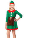 Disfraz elfa navideña infantil