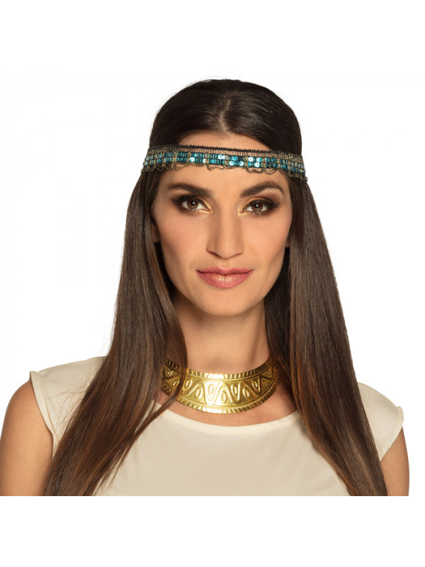 Collar egipcia de metal