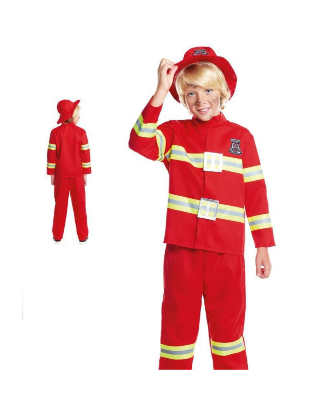 Traje De Un Bombero - Disfraz Infantil - Disfraces Bomberos Con