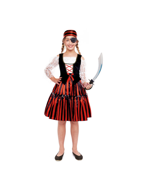 Disfraz de pirata de talla grande para mujer, vestido de fiesta de lujo  para Halloween, Carnaval