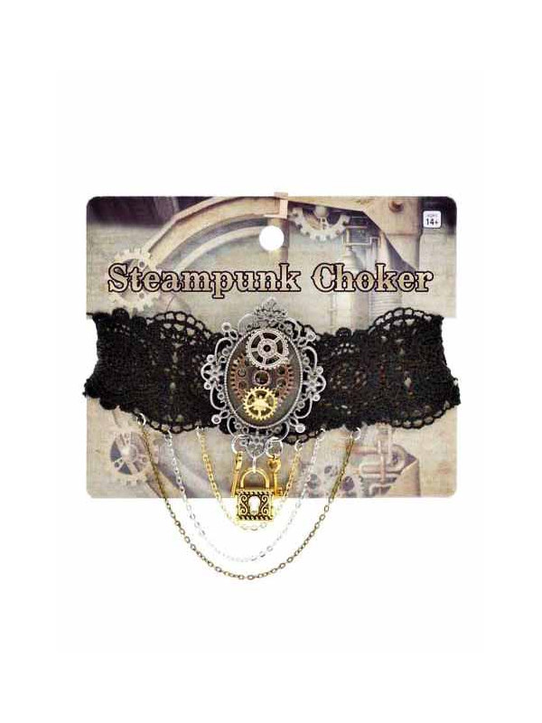 Collar steampunk negro