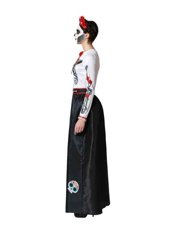 Disfraz de Catrina Rosa Largo barato – Tienda online de Disfraz de Catrina  Rojo Largo