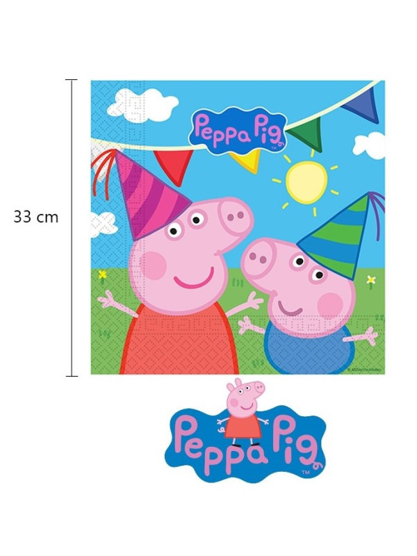 20 Servilletas Peppa Pig