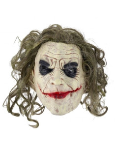 Máscara de látex completa para Halloween con cuello Cabeza completa Arrugas  espeluznantes Máscara facial Máscara de látex Accesorios de fiesta Máscara