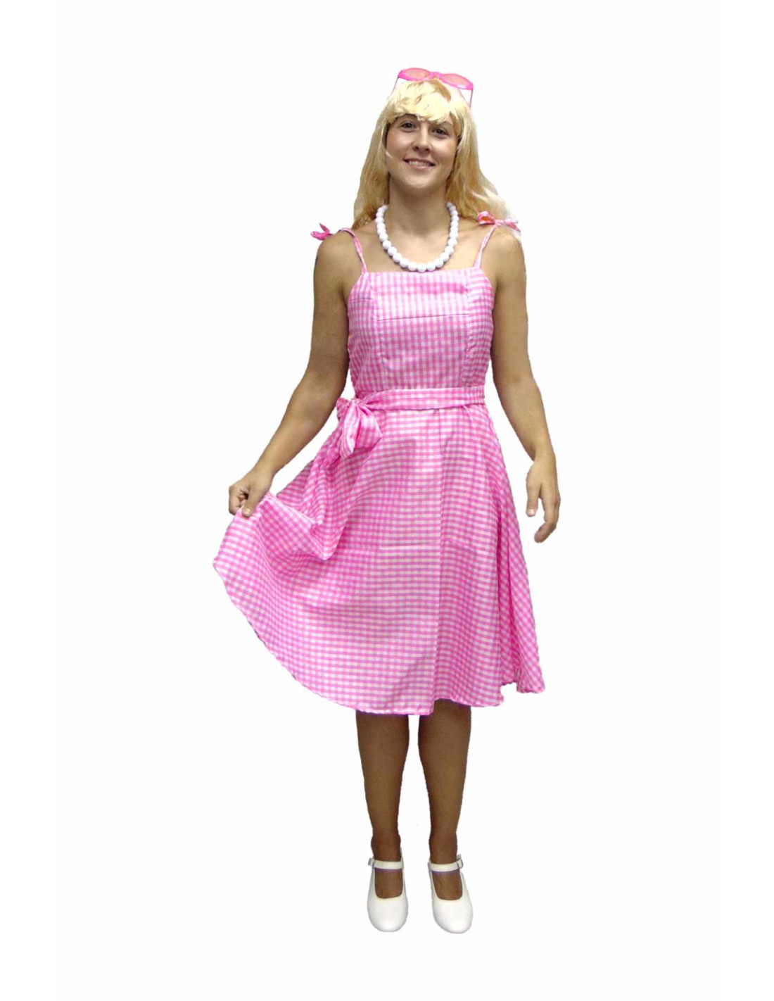 Disfraz de Barbie Vichy para mujer - Envío 24h