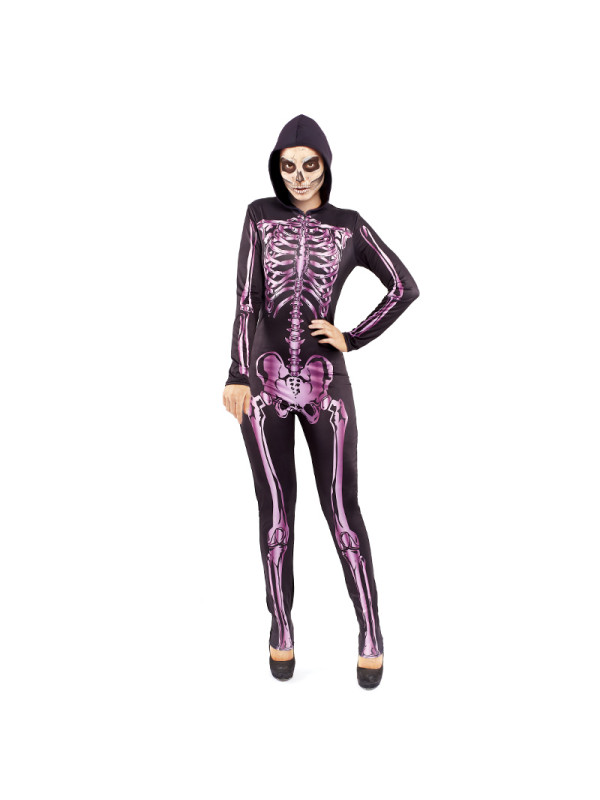 Disfraz Pink Skeleton Para Mujer Envío 24h Disfraces Bacanal