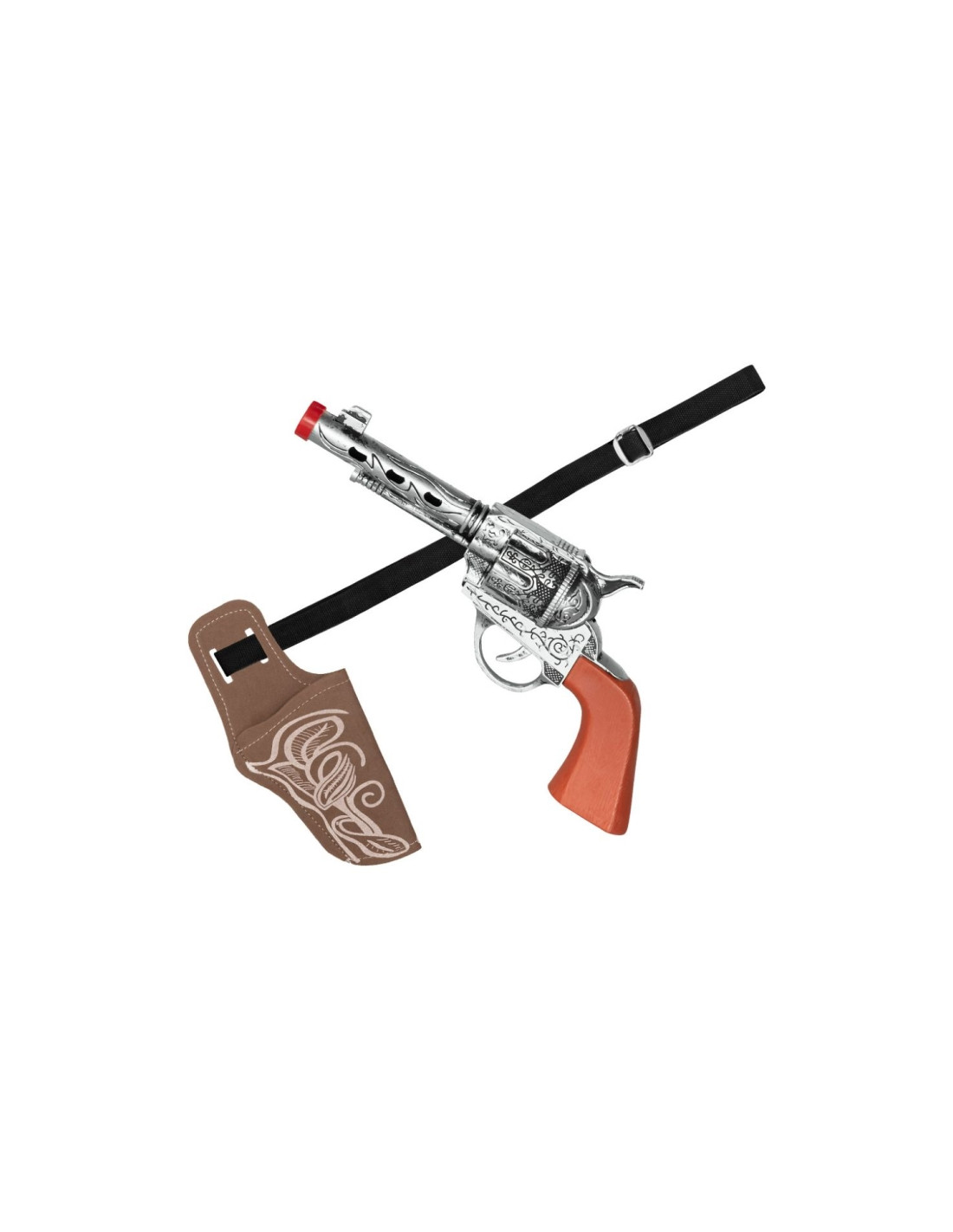 Tradineur - Cartuchera con pistolas - Fabricado en plástico y