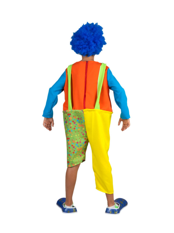 Disfraz de bufón alegre para niños, talla M de 8 a 10 años (55.1 in) para  disfraz de payaso