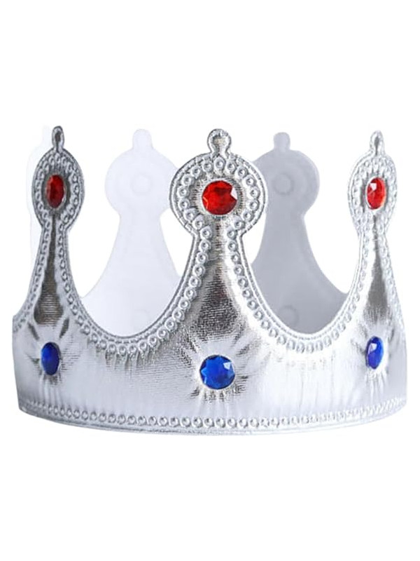 Corona para rey infantil plata
