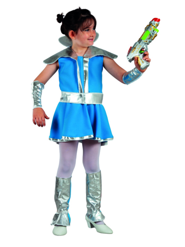 Disfraz guerrera del espacio infantil