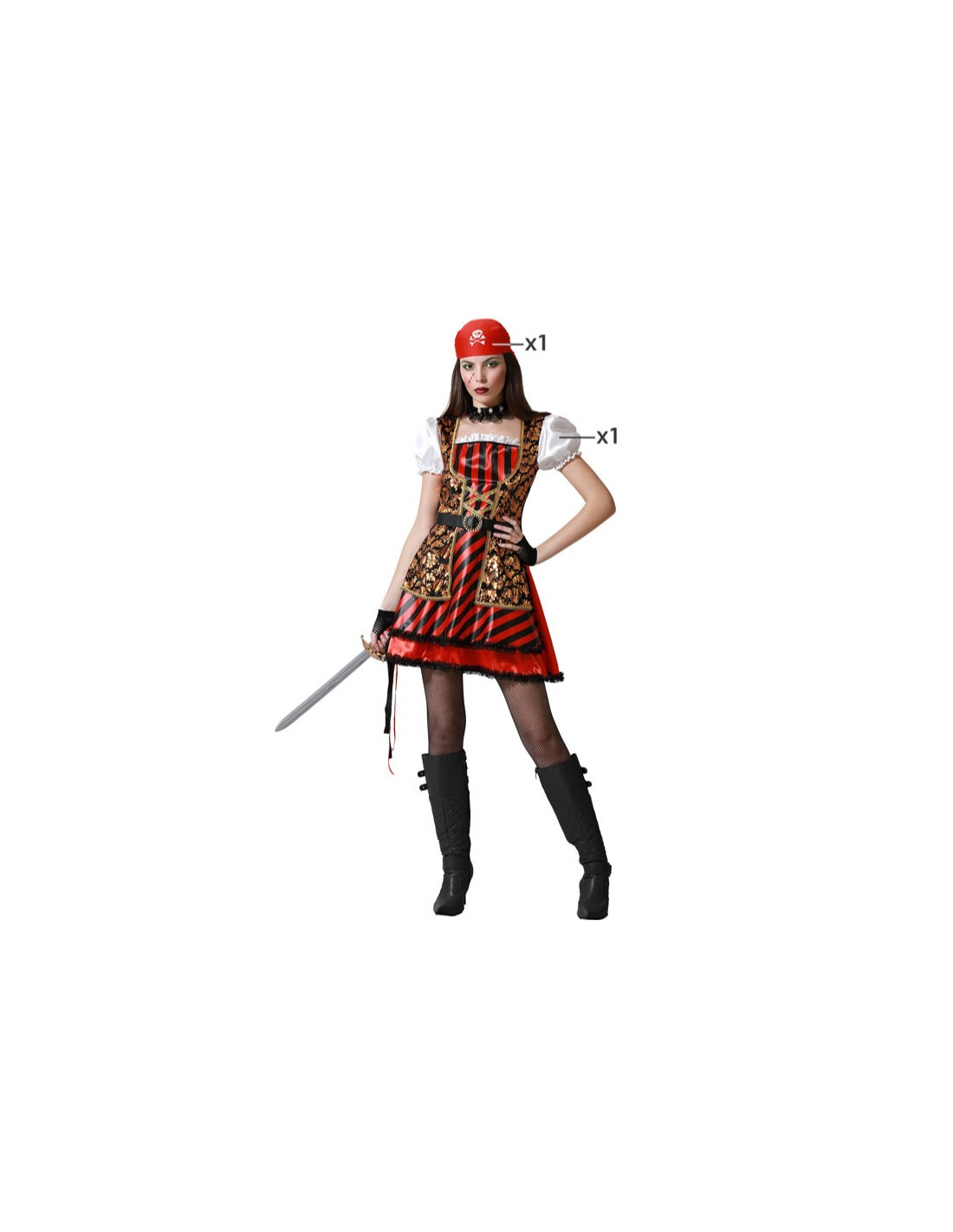 Disfraz pirata mujer - Envío 24h