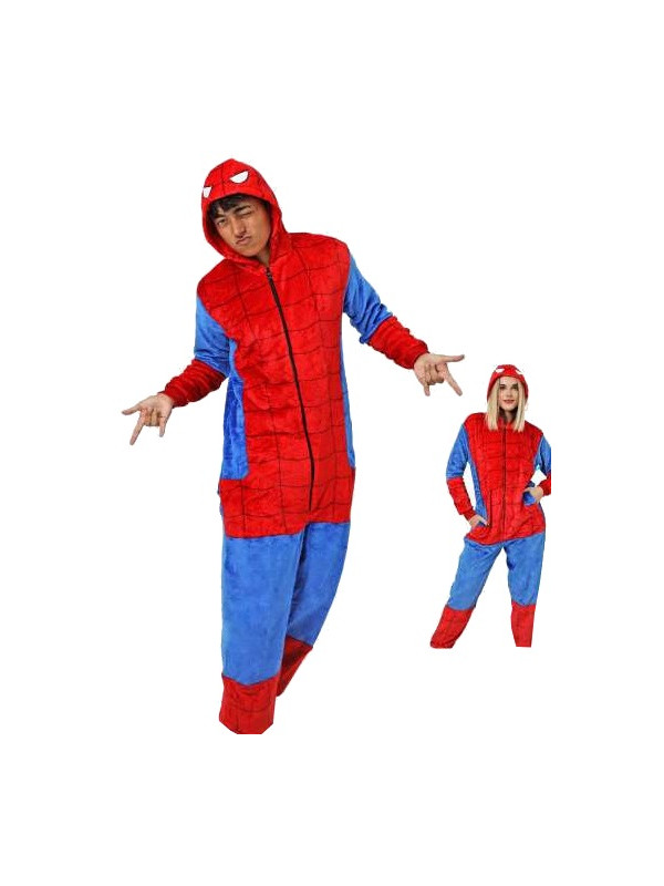 Pijama Enterito Disfraz Superhéroe Spiderman Niños Y Adultos