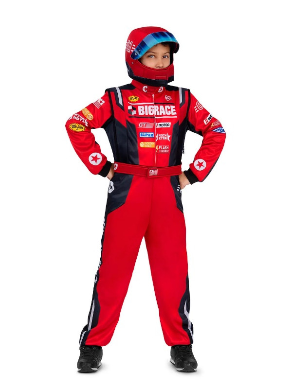 Disfraz piloto de carreras niño